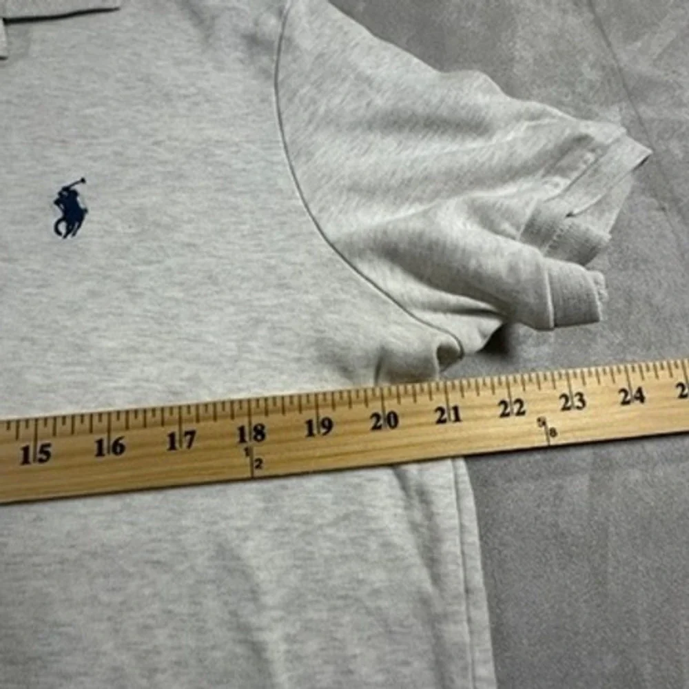 Polo Ralph Lauren Polo Shirt Mens Short Sleeve Cotton Large Gray Golf Pony Logo